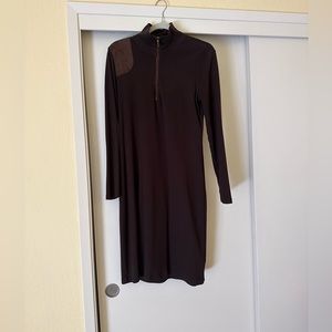 Lauren, by Ralph Lauren, dark Brown Knit Dress.